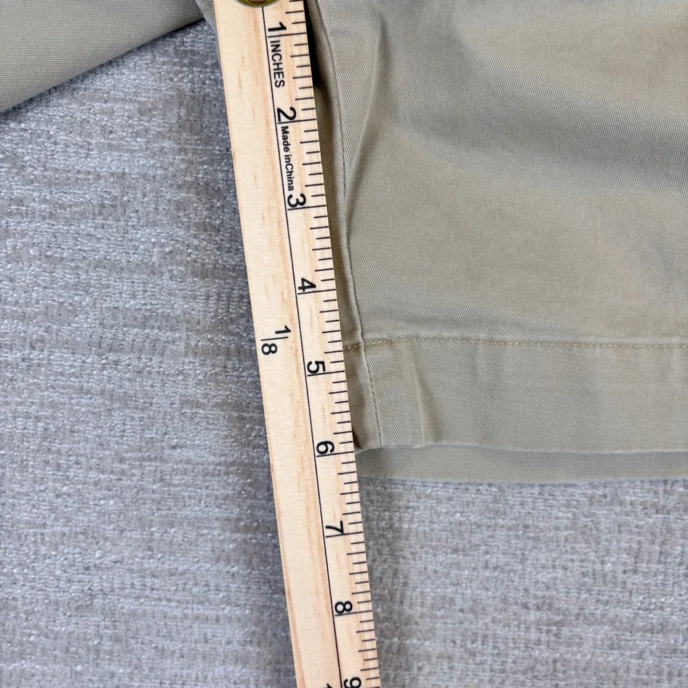 Polo Ralph Lauren Stretch Straight Fit Khaki Shorts Mens 42 Tan Chino EUC Preppy